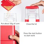 Startseite Popcornmaschine für Kinder Mini-Mais-Popcornmaschine, 220V EU Plug, 110V US Plug – Bild 7