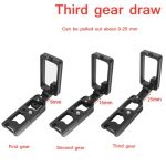 BEXIN für Nikon Z7 / Z6 Push-Pull-Aluminiumlegierung Vertikalschießen Schnellverschluss L-Plattenhalterung Basishalter – Bild 5