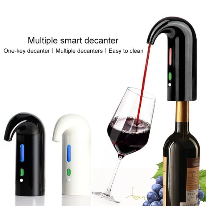 Rotwein-USB-wiederaufladbarer Schnell-Dekanter, intelligenter Wein-Dekanter, White, Black, Red – Bild 6