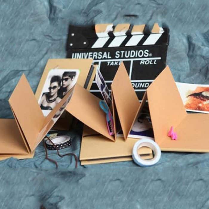 Movie Board Paste Akkordeon Falten kreative DIY manuelle Album Buch – Bild 7