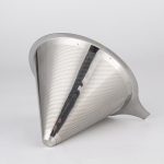 Edelstahl-Filterkegel, Filterkartusche, Tee- und Kaffeefreier Papierfilterbecher, Stainless Steel Filter – Bild 5