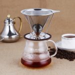 Edelstahl-Filterkegel, Filterkartusche, Tee- und Kaffeefreier Papierfilterbecher, Stainless Steel Filter – Bild 8