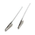 40 Stück Metalldrahtseil-Krokodilklemmen, 8cm, 10cm, 12cm