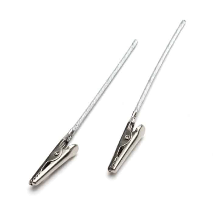 40 Stück Metalldrahtseil-Krokodilklemmen, 8cm, 10cm, 12cm – Bild 1