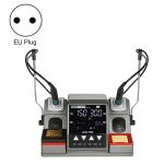 Sugon T1602 220V Dual Station Elektrische Lötstation mit doppeltem Griff, EU-Stecker