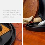 Kreatives rundes Massivholz-Teetablett Hotel Tay-Aufbewahrungstablett aus Holz, Durchmesser: 21 cm – Bild 8