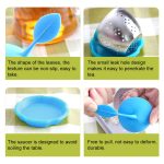 Hängende Teebeutel-Teesiebe aus Edelstahl und Silikon – Bild 4