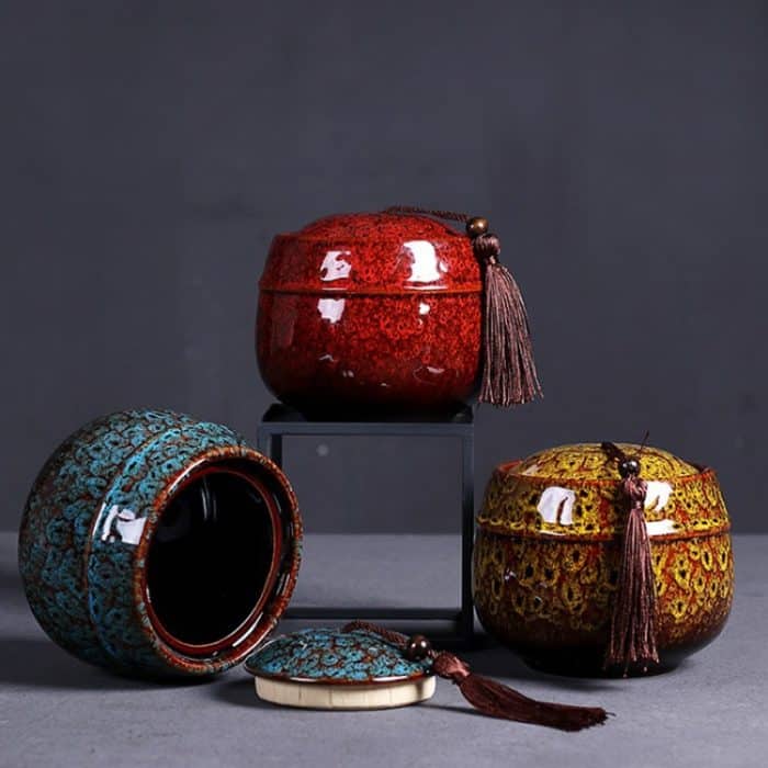 Kiln Transmutation Keramik-Mini-Teekanne, feuchtigkeitsbeständig, versiegelter Teebehälter – Bild 7