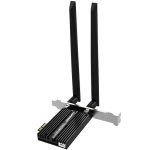 Comfast CF-AX200 PRO 3000MBPS Bluetooth PCI-E WiFi-Netzwerkkarten-Adapter mit 2 Antennen