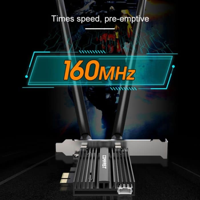 Comfast CF-AX200 PRO 3000MBPS Bluetooth PCI-E WiFi-Netzwerkkarten-Adapter mit 2 Antennen – Bild 5