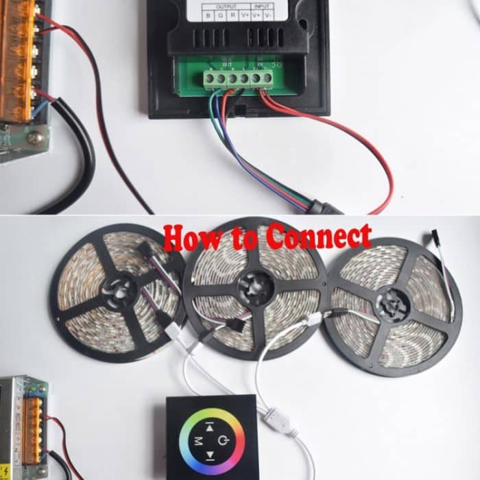 4 Stück RGB-LED-Streifen, 20 m, 2835 LED-Lichtlampen, wasserdicht, SMD-RGB-Leuchten, LED-Band – Bild 5