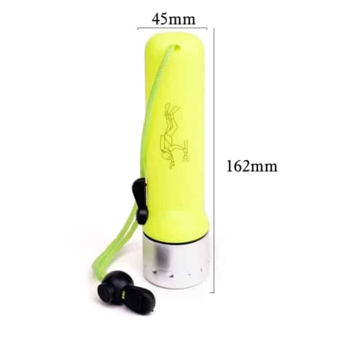 Wasserdichte LED-Taschenlampe zum Tauchen, verstellbare Taschenlampe, Taucharbeit, Angeln, Jagd, Lampe – Bild 4