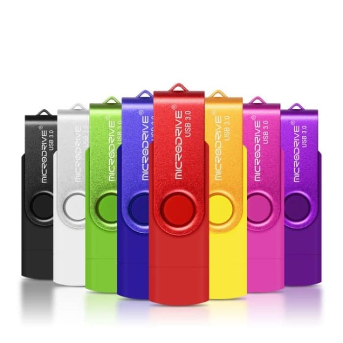 MicroDrive 16 GB USB 3.0 Android-Telefon und Computer, drehbare Metall-U-Disk mit doppeltem Verwendungszweck, 16GB – Bild 11