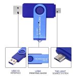 MicroDrive 16 GB USB 3.0 Android-Telefon und Computer, drehbare Metall-U-Disk mit doppeltem Verwendungszweck, 16GB – Bild 8