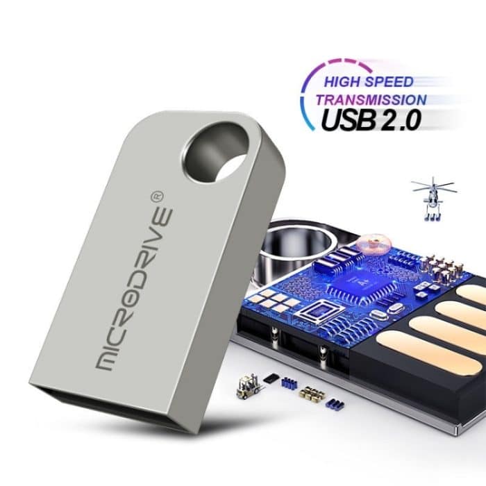 MicroDrive 4 GB USB 2.0 Mini Semi-Circular Metal U Disk – Bild 4