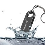 MicroDrive 128 GB USB 2.0 wasserdichte Hochgeschwindigkeits-U-Festplatte aus Metall (grau), 128GB – Bild 7
