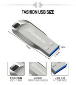 MicroDrive 64 GB USB 3.0 Fashion High Speed Metall rotierende U-Disk, 64GB – Bild 9
