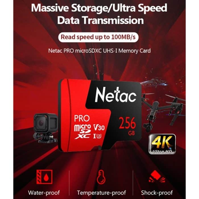 Netac P500 PRO 256 GB U3 Geschwindigkeitsstufe Automobile Data Recorder Monitor Kamera Speicherkarte TF-Karte – Bild 4