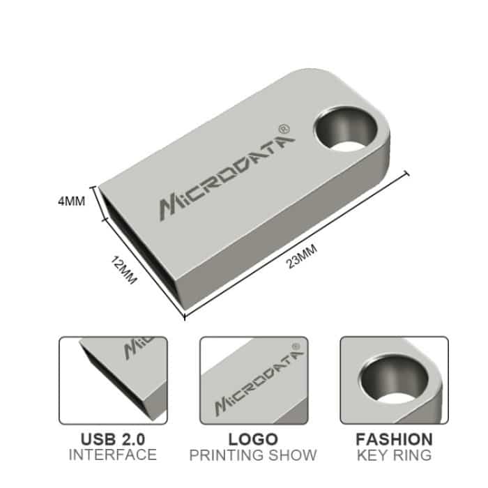 Mikrodaten 64 GB USB 2.0 Mini Metal U Disk – Bild 6