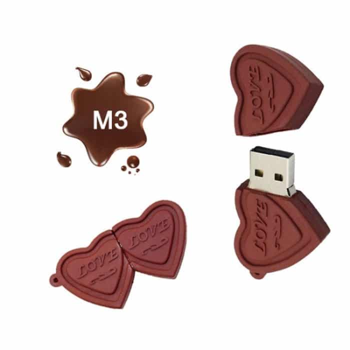 MicroDrive 128 GB USB 2.0 Creative Heart Chocolate U Disk – Bild 3
