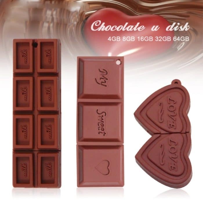 MicroDrive 128 GB USB 2.0 Creative Heart Chocolate U Disk – Bild 4