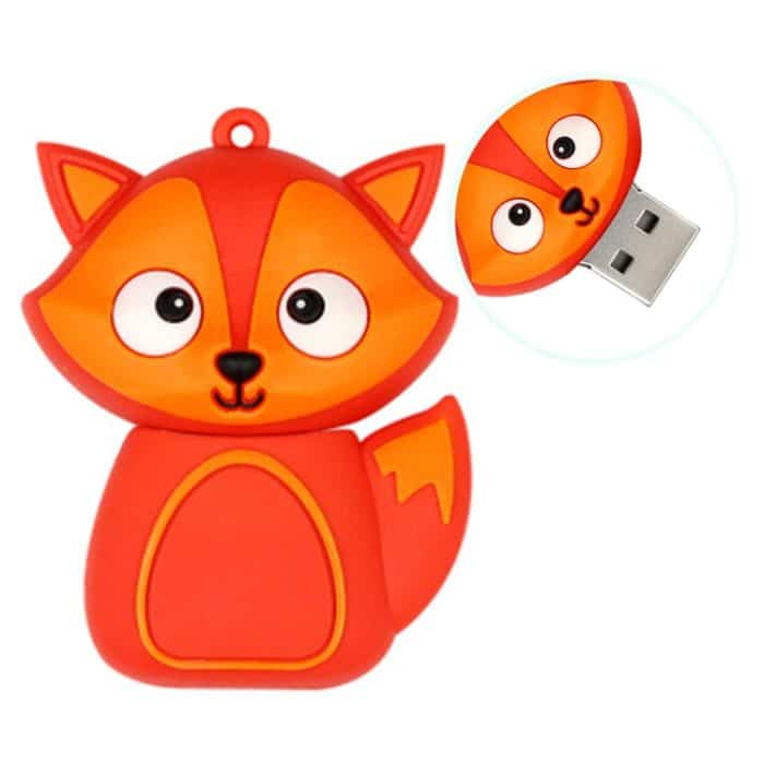 MicroDrive 128 GB USB 2.0 Creative Cute Fox U-Festplatte – Bild 1
