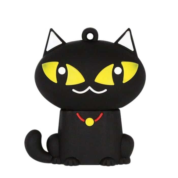 ZY17293449.jpg MicroDrive 64 GB USB 2.0 Creative Cute Black Cat U-Festplatte – Bild 1