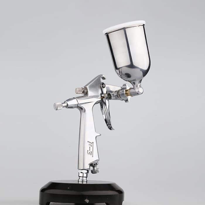 F-3 Aluminium-Spritzpistole Schwerkraft-Spritzpistole Kleine pneumatische Farbspritzpistole – Bild 2