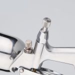 F-3 Aluminium-Spritzpistole Schwerkraft-Spritzpistole Kleine pneumatische Farbspritzpistole – Bild 3