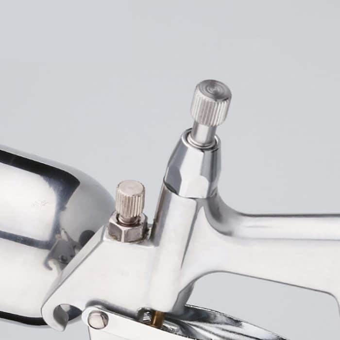 F-3 Aluminium-Spritzpistole Schwerkraft-Spritzpistole Kleine pneumatische Farbspritzpistole – Bild 3