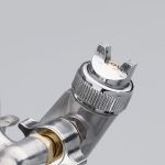 F-3 Aluminium-Spritzpistole Schwerkraft-Spritzpistole Kleine pneumatische Farbspritzpistole – Bild 4