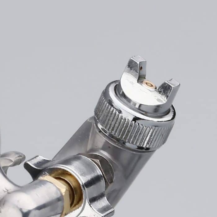 F-3 Aluminium-Spritzpistole Schwerkraft-Spritzpistole Kleine pneumatische Farbspritzpistole – Bild 4