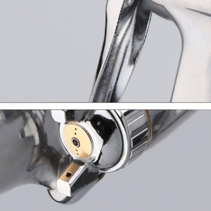 F-3 Aluminium-Spritzpistole Schwerkraft-Spritzpistole Kleine pneumatische Farbspritzpistole – Bild 5
