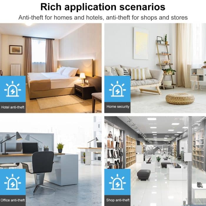 4 Stück Türfenster Magnetischer Sensor Anti-Eintritts-Sicherheitsalarm – Bild 7