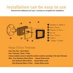 W8-S 2,4-Zoll-Bildschirm, 2,0-MP-Überwachungskamera ohne störenden Türspion, unterstützt TF-Karte – Bild 12