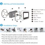 X5 2,4-Zoll-Bildschirm 2.0MP Überwachungskamera Keine Störung Guckloch Viewer, Unterstützung TF-Karte (Gold) – Bild 5