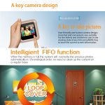 X5 2,4-Zoll-Bildschirm 2.0MP Überwachungskamera Keine Störung Guckloch Viewer, Unterstützung TF-Karte (Gold) – Bild 9