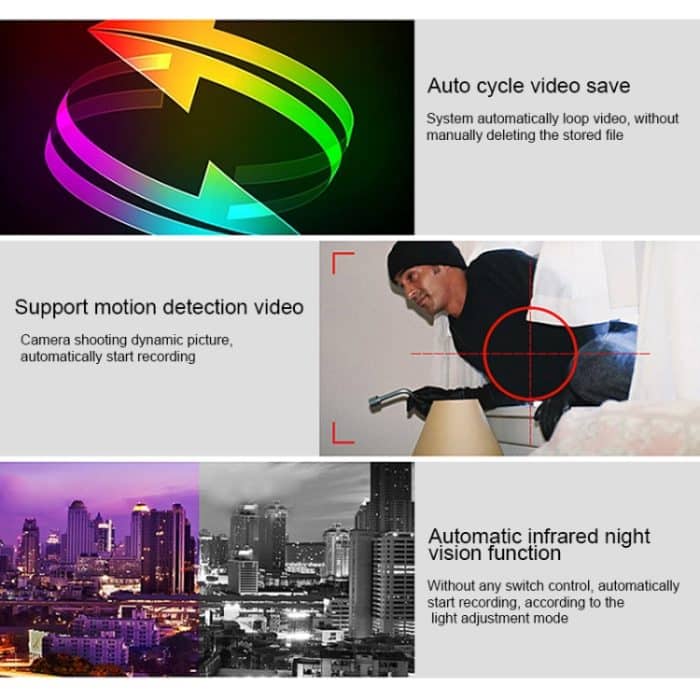 163Eye L1-NJ Smart Visual WIFI 1,3 MP Netzwerk-HD-Intercom-Türklingel, unterstützt Micro-SD-Karte und Nachtsicht, 163Eye Gold, 163Eye – Bild 12