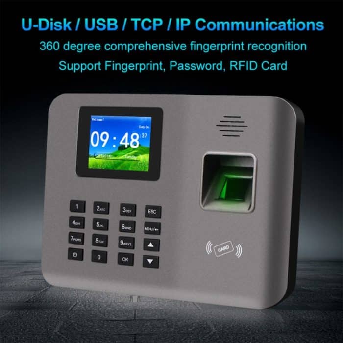 Realand AL325 Fingerabdruck-Zeiterfassung mit 2,4-Zoll-Farbbildschirm, ID-Kartenfunktion und WLAN – Bild 8