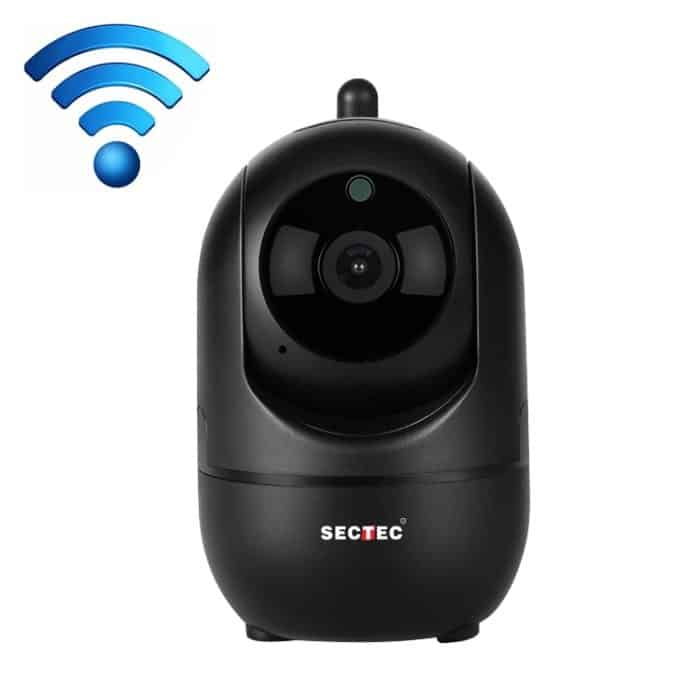 BM0029.jpg Schwarze Kamera Indoor Home Wireless Wifi Intelligente automatische Verfolgung HD-Netzwerküberwachungskamera – Bild 1