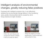 Schwarze Kamera Indoor Home Wireless Wifi Intelligente automatische Verfolgung HD-Netzwerküberwachungskamera – Bild 10