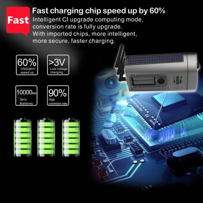 T8 1080P Full-HD-Solarbatterie Ultra Low Power Sound Lichtalarm-Netzwerkkamera, unterstützt Bewegungserkennung, Nachtsicht, Zwei-Wege-Audio, TF-Karte – Bild 8