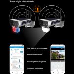 T8 1080P Full-HD-Solarbatterie Ultra Low Power Sound Lichtalarm-Netzwerkkamera, unterstützt Bewegungserkennung, Nachtsicht, Zwei-Wege-Audio, TF-Karte – Bild 10