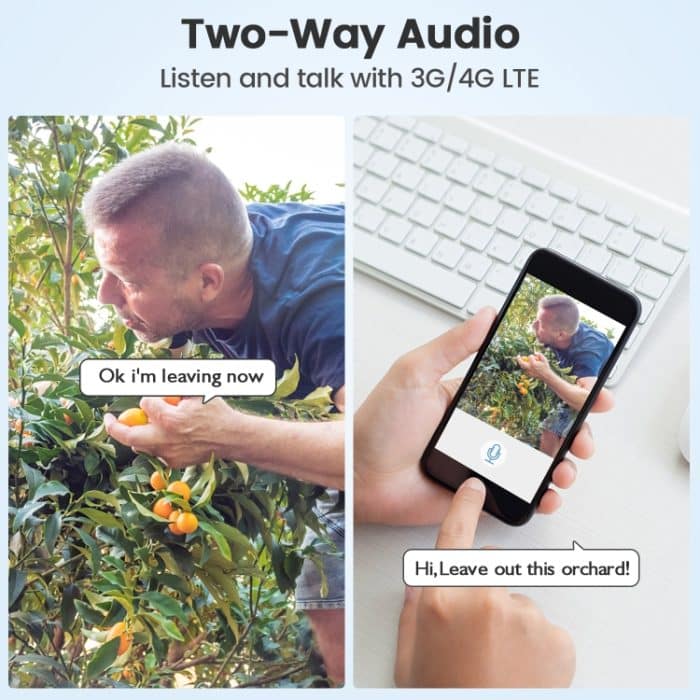 T20 1080P Full HD 4G (US-Version) Solarbetriebene WiFi-Kamera, Unterstützung des PIR-Infrarotsensors für den menschlichen Körper, Nachtsicht, Zwei-Wege-Audio, TF-Karte – Bild 8