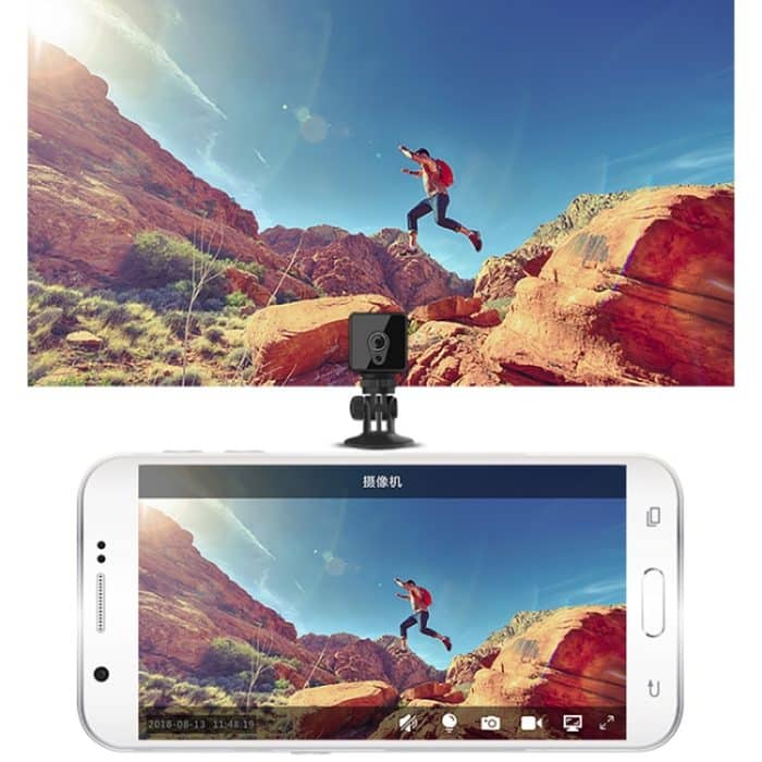 Camsoy S1 HD 1280 x 720P 140 Grad Weitwinkel Wireless Wifi Intelligente Überwachungskamera – Bild 11