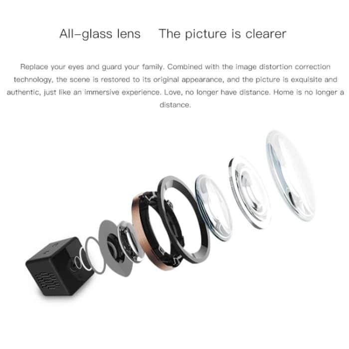 Camsoy S1 HD 1280 x 720P 140 Grad Weitwinkel Wireless Wifi Intelligente Überwachungskamera – Bild 3