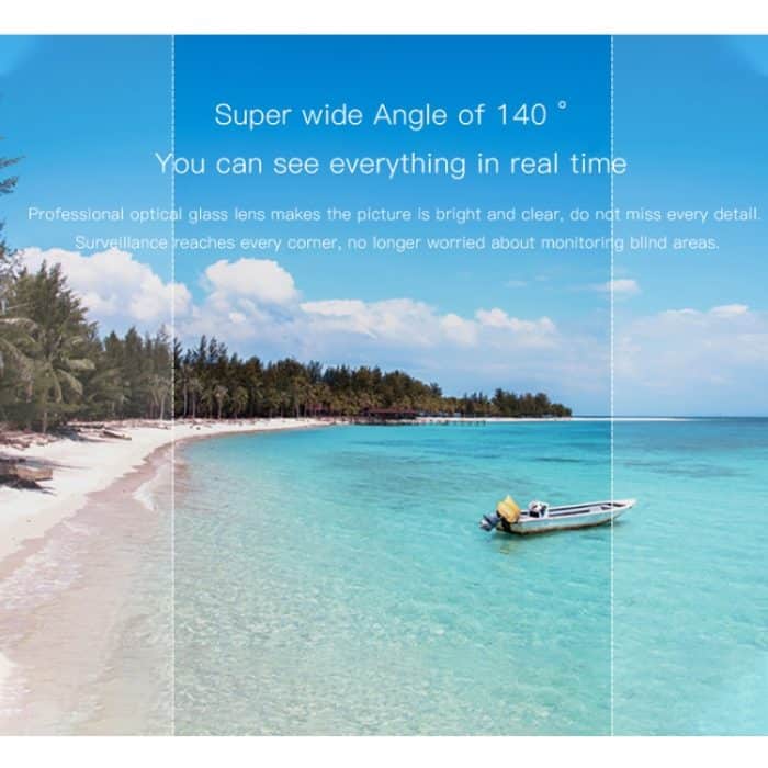 Camsoy S1 HD 1280 x 720P 140 Grad Weitwinkel Wireless Wifi Intelligente Überwachungskamera – Bild 5