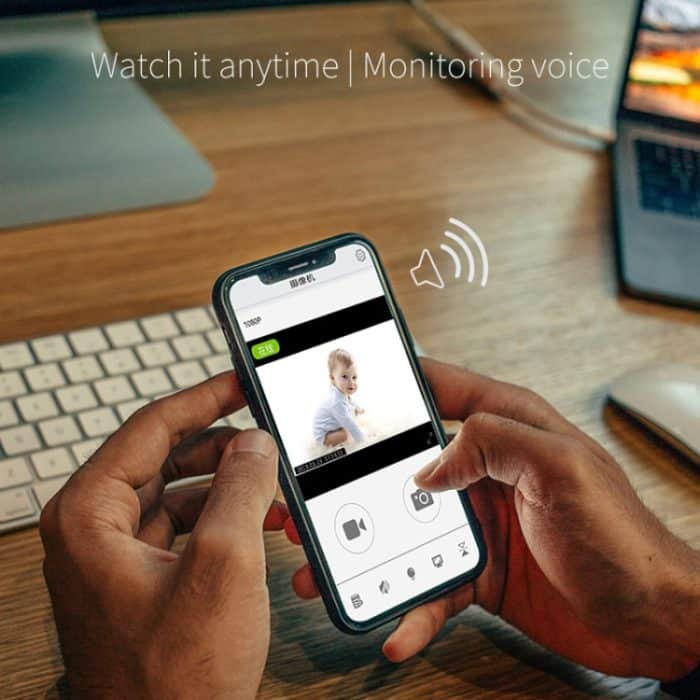 CAMSOY S6 HD 1280 x 720P 70 Grad Weitwinkel tragbare drahtlose WiFi-intelligente Überwachungskamera, unterstützt Infrarot-Rechtssicht & Bewegungserkennungsalarm & Loop-Aufnahme, S6 Black, S6 White – Bild 11