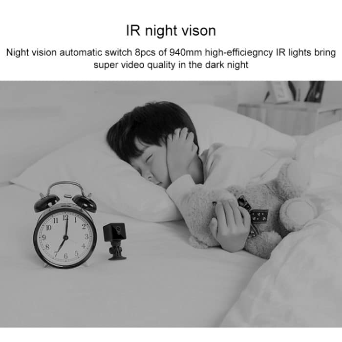 CAMSOY S8 HD 1280 x 720P 140-Grad-Weitwinkel Wireless WiFi Intelligente Überwachungskamera, unterstützt lichtempfindliche automatische automatische Sicht- und Bewegungserkennung sowie Schleifenaufzeichnung – Bild 8