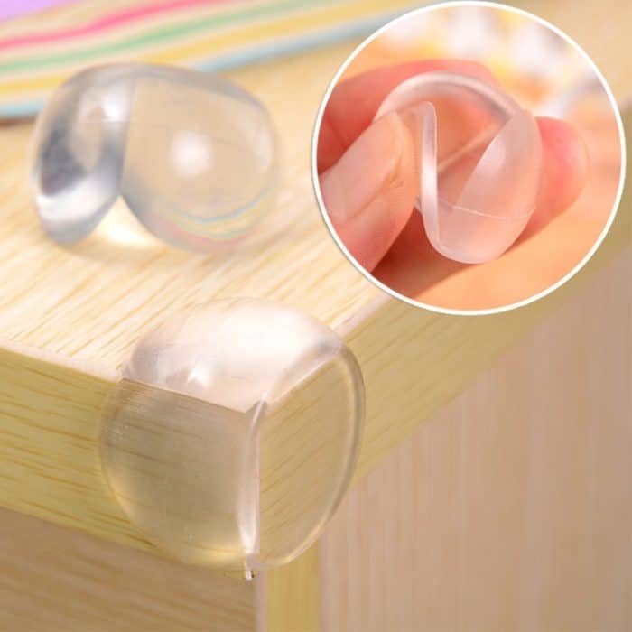 100 PCS Baby Desk Corner Sicherheitsabdeckungskissen Halbkugelform Kindertisch Antikollisionsschutzkissen mit doppelseitigem Klebstoff – Bild 7